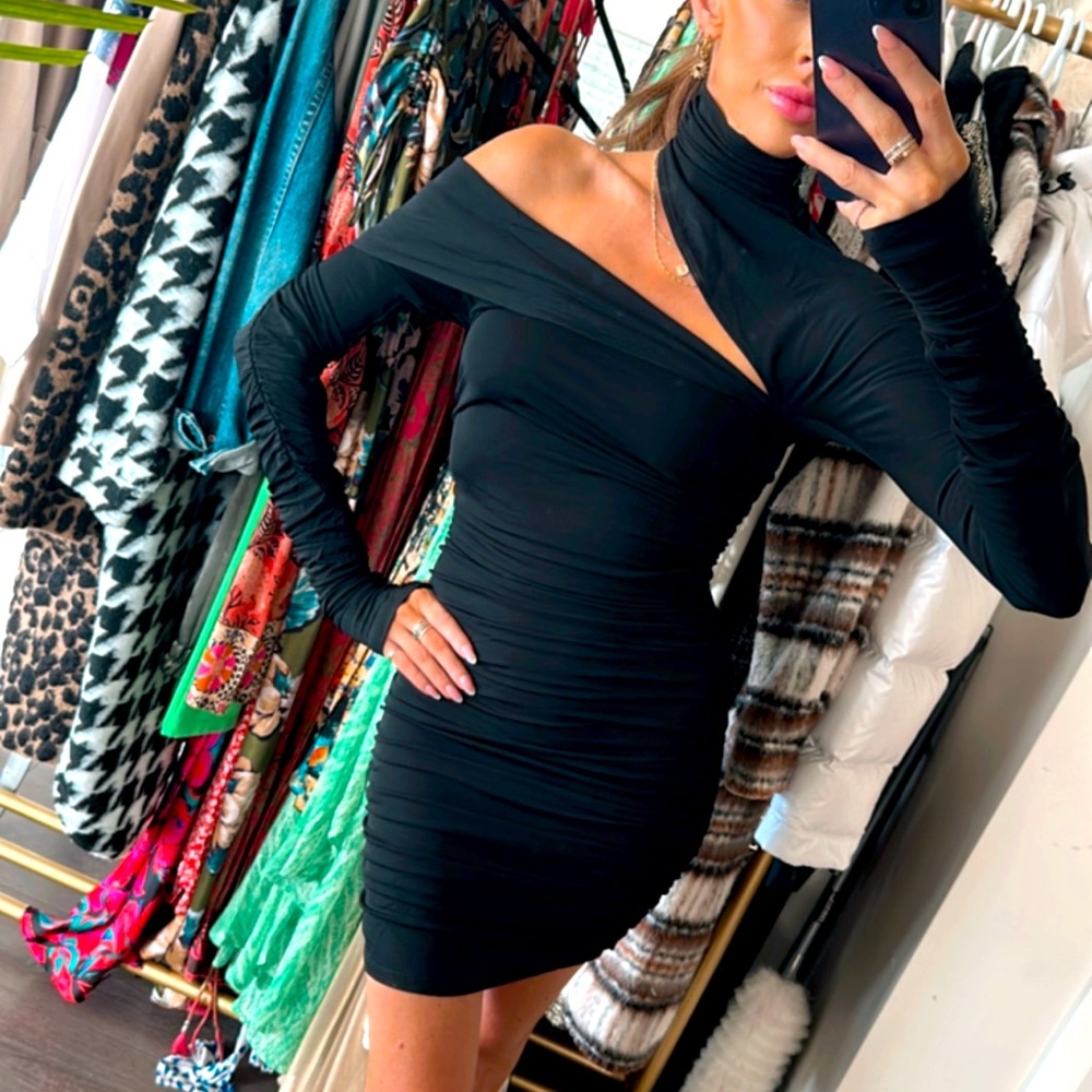 Mugler H&M black dress